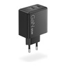 Lenovo Dual USB-C 65W GaN punjač, crni (40AW065BEU)