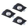 EGLO ugradbena/set 3 kom, LED, 3x4,8 W, 4000K, crna 'SALICETO'