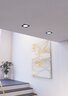 EGLO ugradbena/1, LED-CCT, 6,3 W, 119x119, crna 'FUEVA 6'