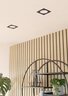 EGLO ugradbena/1, LED-CCT, 6,3 W, 119x119, crna 'FUEVA 6'