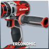 EINHELL akumulatorska udarna bušilica TE-CD 18 Li-i Brushless - Solo Power X-Change, bez baterije i punjača (18 V, 2 brzine, LED svjetlo, 60 Nm) RT