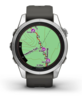 Garmin Fenix 7S PRO SOLAR, Srebrni s grafitno sivim remenom, 42mm, 010-02776-01, pametni sat RA