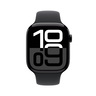 Apple Watch Series 10 GPS 46mm Jet Black Aluminium Case with Black Sport Band - M/L, pametni sat RA