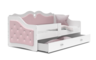 Dječji tapicirani krevet LILI EXCLUSIVE 160*80 cm - rozi RA