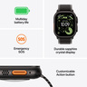 Apple Watch Ultra 3 GPS + Cellular 49mm Black Titanium Case with Black/Charcoal Trail Loop - M/L RA