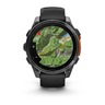 Garmin Fenix 8 AMOLED, Tamnosivi uz crni silikonski remen, 010-02904-00, pametni sat RA