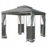 Vrtni paviljon 2,5 x 2,5 x 2,7 m sivi RA
