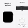 Apple Watch Series 11 GPS 42mm Space Grey Aluminium Case with Black Sport Band S/M, pametni sat RA