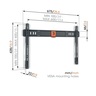 Vogel's zidni nosač, fiksni, TVM1603 (40-100"/75kg/600x400) RA