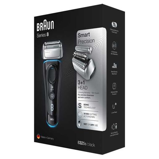 Braun brijač 8325s black/blue