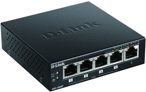 D-Link POE+ switch DGS-1005P/E 5-портен гигабитен свич