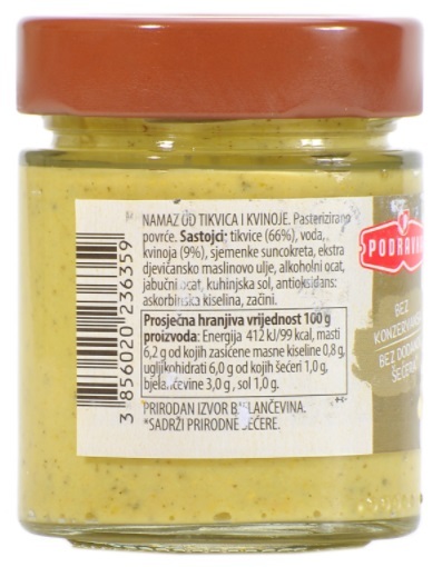 Podravka namaz od tikvica i kvinoje  135 g