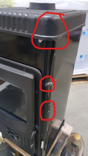 Plamen peć Dora 8 N crna RO