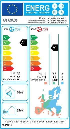 Vivax Cool V DESIGN inverter klima uređaj 5,57kW, ACP-18CH50AEVI