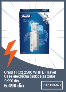 OralB PRO2 2500 WHITE+Travel Case električna četkica za zube - Blic akcija