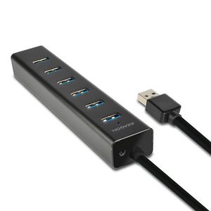 AXAGON HUE-SA7BP 7x USB3.0 Hub, Charging + AC Adapter
