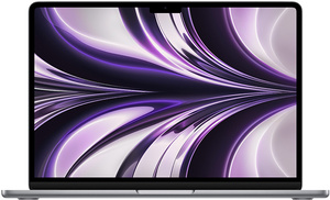 Apple MacBook Air, mlxw3cr/a, 13.6 Retina display 500nits, M2 chip 8‑core CPU, 8‑core GPU, 8GB RAM, 256GB SSD, Space Grey, laptop