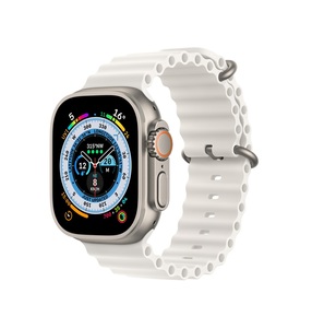 Apple Watch Ultra Cellular 49mm, Titanium Case, White Ocean Band