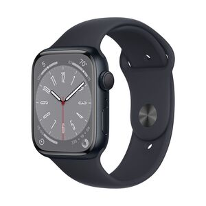 Apple Watch S8 GPS 45mm Midnight, Aluminium Case,  Midnight Sport Band - Regular