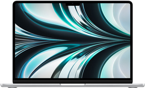 Apple MacBook Air, mlxy3ze/a, 13.6 Retina display 500nits, M2 chip 8‑core CPU, 8‑core GPU, 8GB RAM, 256GB SSD, Silver, laptop