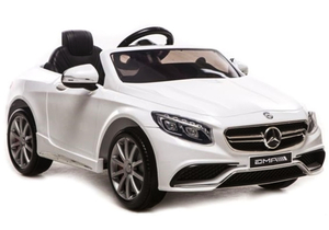 Mercedes S63 AMG licencirani auto na akumulator, bijeli