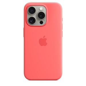 Apple iPhone 15 Pro Silicone Case s MagSafe, Guava, maska