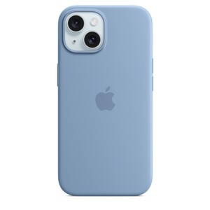 Apple iPhone 15 Silicone Case s MagSafe, Wiinter Blue, maska