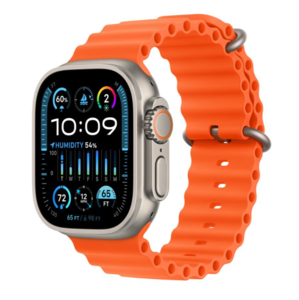 Apple Watch Ultra 2 GPS + Cellular, 49mm Titanium Case with Orange Ocean Band,pametni sat