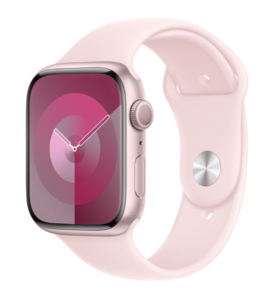 Apple Watch Series 9 GPS 45mm Pink Aluminium Case with Light Pink Sport Band - M/L,pametni sat
