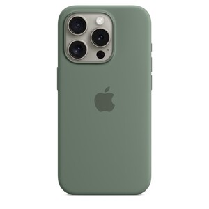 Apple iPhone 15 Pro Silicone Case s MagSafe, Cypress, maska