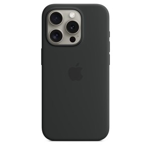 Apple iPhone 15 Pro Silicone Case s MagSafe, Black, maska