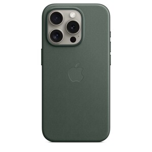 Apple iPhone 15 Pro FineWoven Case s MagSafe, Evergreen, maska