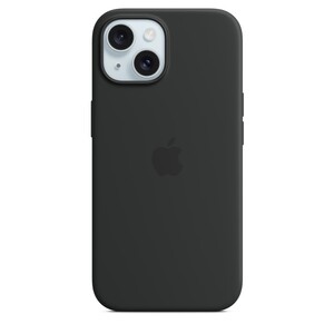 Apple iPhone 15 Silicone Case s MagSafe, Black, maska