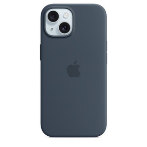 Apple iPhone 15 Silicone Case s MagSafe, Storm Blue, maska