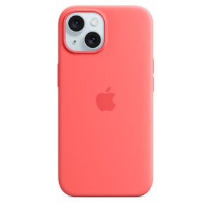 Apple iPhone 15 Silicone Case s MagSafe, Guava, maska