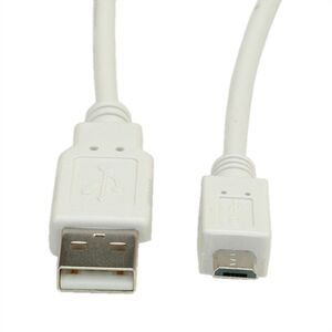 Secomp USB cable 2.0 A - Micro B, M/M 3.0m, USB 2.0 Hi-Speed 480 Mbit/s