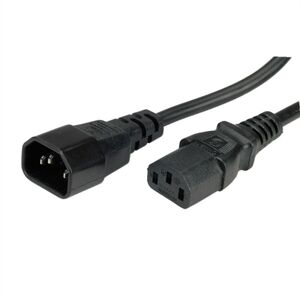Secomp Kabl za napajanje (m-ž), IEC 320 C14 - C13, crni, 1.8m, Monitor/UPS/&...