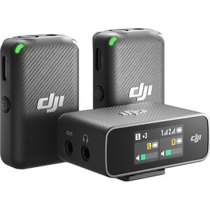 DJI Mic (2 TX + 1RX + Charging Case) - Wireless microphone system, 2*DJI Mic Transmitter, 250m range