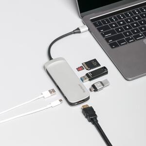 KINGSTON Nucleum USB-C Hub,USB-C*2, HDMI Output, USB-A*2, SD and MicroSD Card Reader