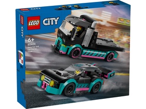 LEGO City Trkaći auto i kamion za prijevoz automobila 60406