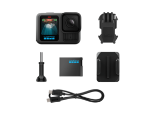 GoPro HERO13 Black, 5.3K60/4K120, 27MP Photo, HyperSmooth 6.0, Dual LCD, 8x slo-mo, Waterproof 10m