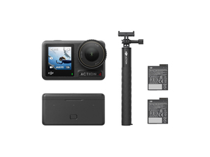 DJI Osmo Action 4 Adventure Combo - 3 Batteries, 1.5m Extension rode, Multifunctional Battery Case