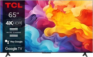 TCL LED TV 65V6B, 4K Ultra HD, Google Smart TV, Micro Dimming, Game Master 2.0, Dolby Audio, HDMI 2.1, HDR10 **MODEL 2024**