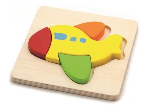 Drvene puzzle 4 dijela - avion