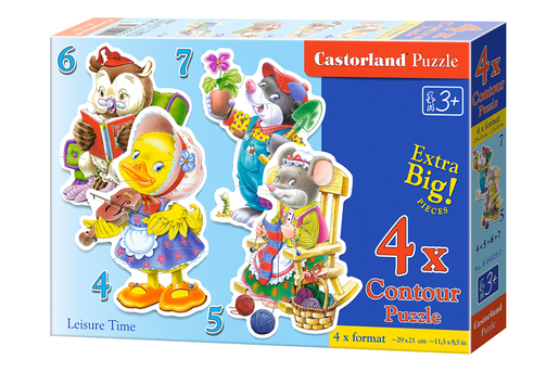 Puzzle Castroland 4 slike 4-5-6-7 djelova
