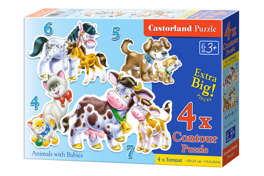 Puzzle Castroland 4 slike 4-5-6-7 djelova
