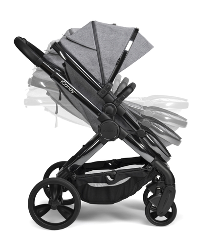 iCandy Peach kolica, Phantom Light Grey Check, crni okvir