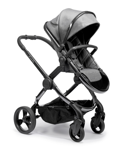 iCandy Peach kolica, Phantom Dark Grey Twill,crno podvozje