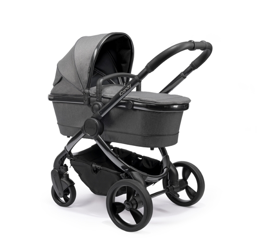 iCandy Peach kolica, Phantom Dark Grey Twill,crno podvozje