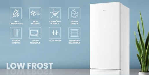 Vivax kombinovani frižider CF-259ELF S